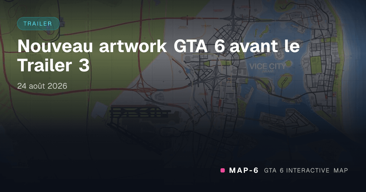 Nouveau artwork GTA 6 avant le Trailer 3