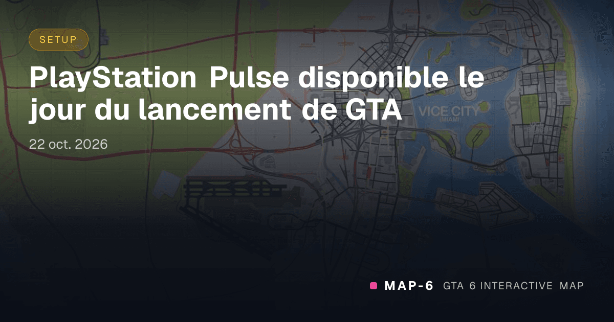 PlayStation Pulse disponible le jour du lancement de GTA